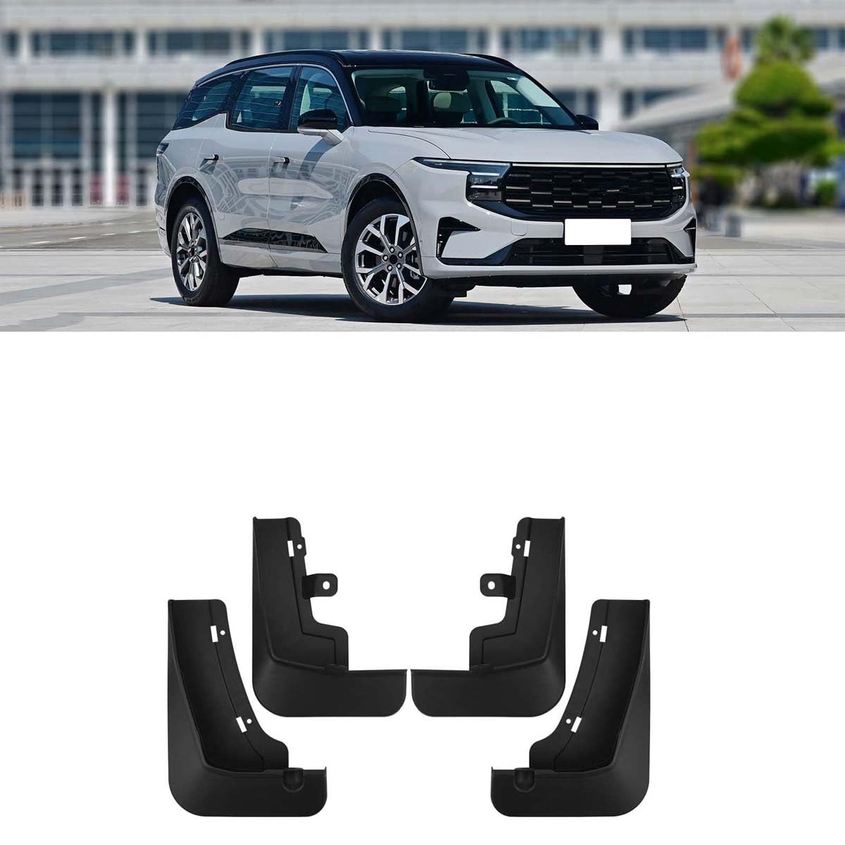 BXQDAM Car mud flaps,Compatible with Ford Edge L 2023-2025,Car exterior accessories