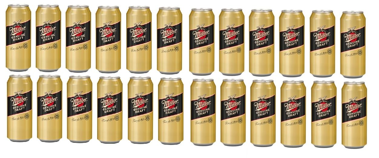 24 Dosen Miller Genuine Draft Bier 4,7% Vol. a 500ml EINWEG Pfand + Space Riegel von Onlineshop Bormann