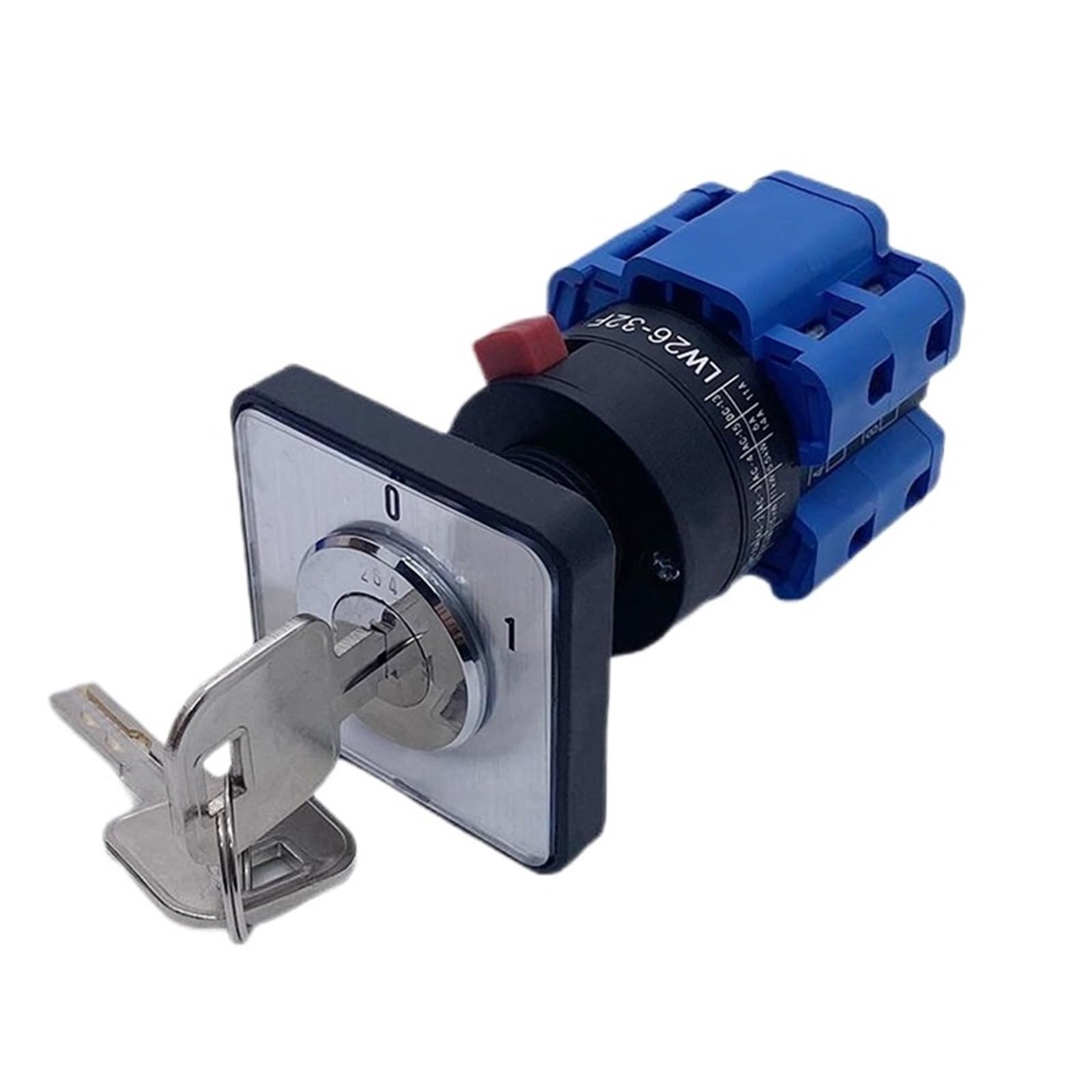 YWZVBSDCS LW26-32F OFF-ON Lock Key Three-phase Power Cut-off Main Control Wire On-off Universal 32A Cam Rotary Switch 380V