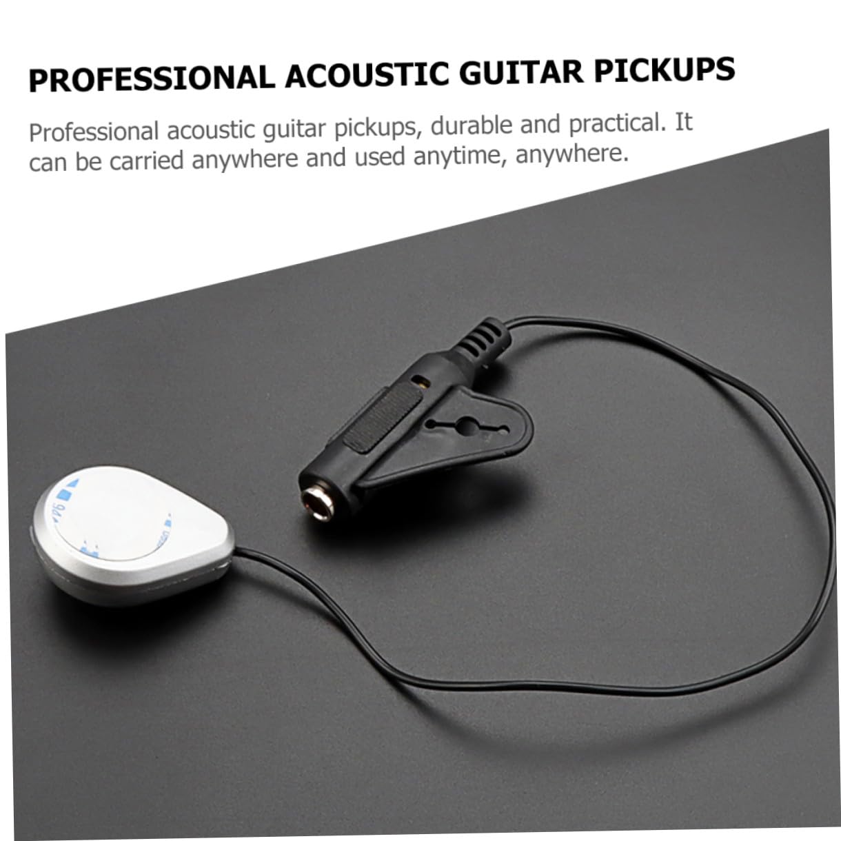 Supvox 3stücke Akustischer Gitarren-pickup Mit Volumenregelung Piezoelektrischer Mikrofon-tonabnehmer Installieren Für Folk-gitarre Und Ukulele Präzise Klangerfassung Gitarrenzubehör