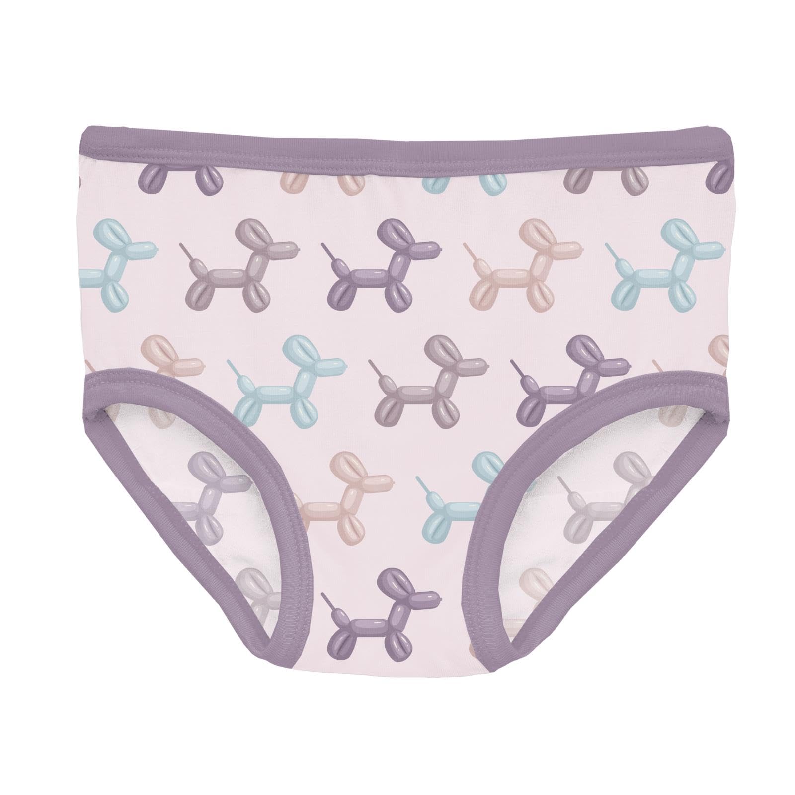 KicKee Girls Print Underwear Soft Girl Panties Toddler to Big Kid All Day Wear