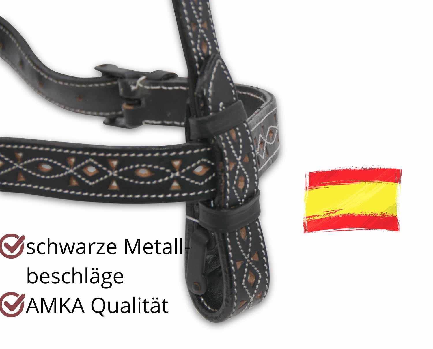 AMKA Spanische Trense Trensenzaum Rephukara Design Vaquerozaum