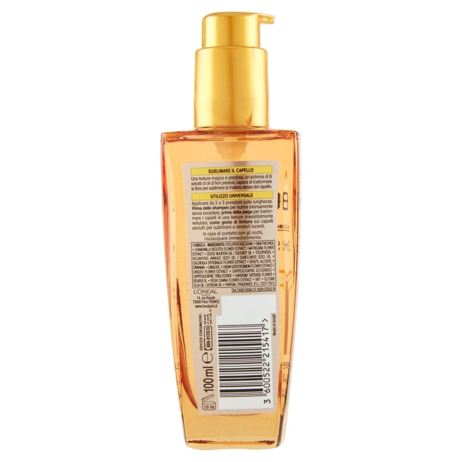 Elvive Olio Straordinario - Olio Sublimatore per Capelli Secchi, 100ml (Confezione da 2)
