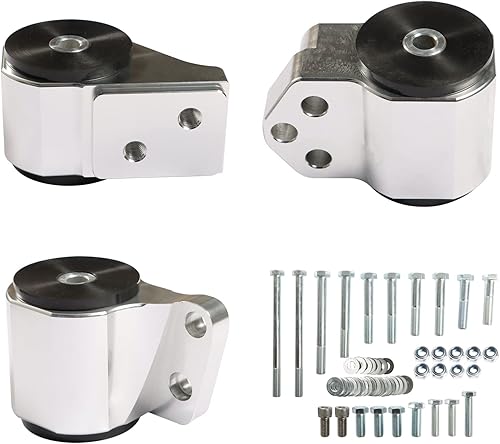 Miniatura 4 de WFLNHB Reemplazo del soporte del motor del motor para 1992-1995 Honda Civic K20 K24 Motores Plata