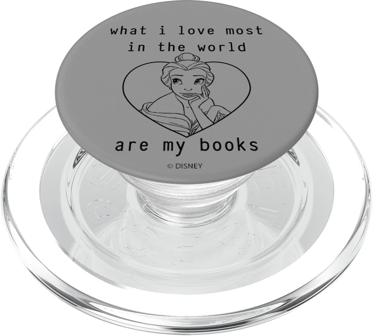 Disney Beauty And The Beast Belle What I Love Most Are Books PopSockets MagSafe PopGrip for iPhone