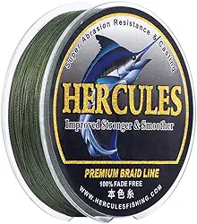 HERCULES Linha de pesca trançada, não desbota, 109-2187 Jardas Linhas de PE, 4 fios Linha de peixe multifilamento, 6-100 Libra Teste para água salgada e água doce