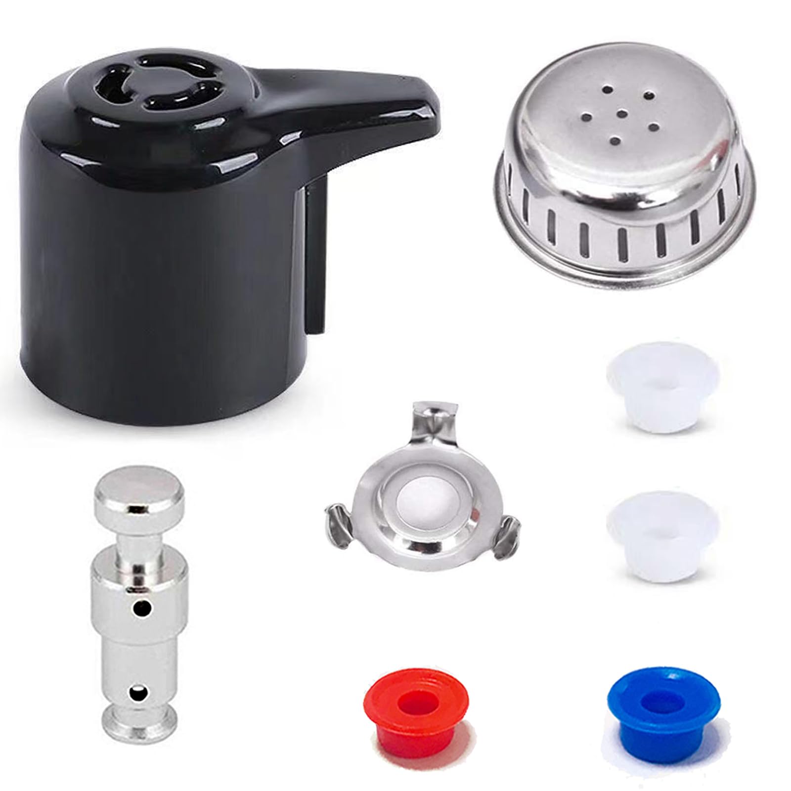 Fuator Steam Release Valve Handle InstaPot Original Float Valve Replacement Parts with 4 Silicone Caps, Universal Pressure Valve for IP Duo 3, 5, 6, 8 Qt, Duo Plus 3, 6 Quart Float Valve Set