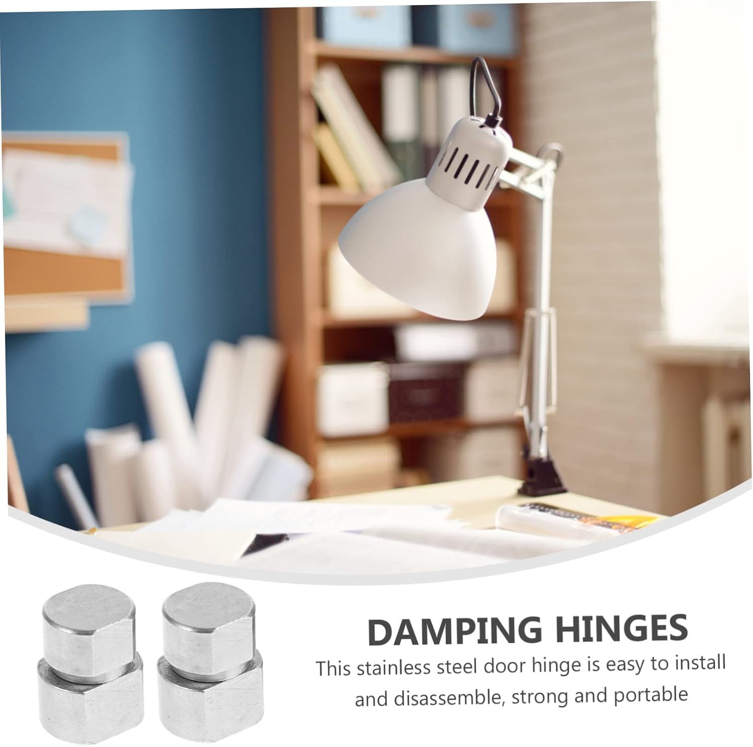 ULTECHNOVO 6pcs Reinforced Rotation Pivot Door Hinge Damping Hinges Small for Office Equipment