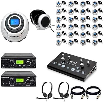 25-Person Professional Two-Way Bilingual Simultaneous Interpretation System - US-based and Phone Support For 25 People