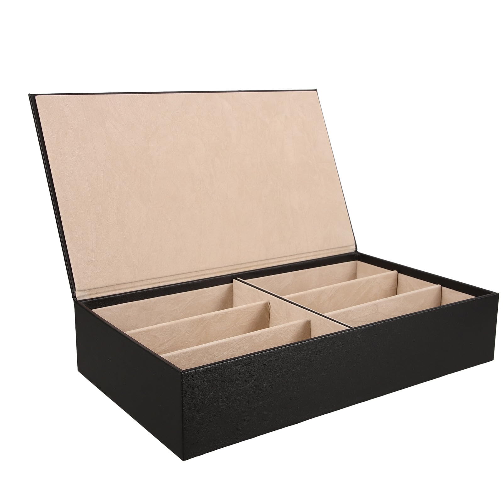 PRETYZOOM Organizer Design Multi-griglia Porta Occhiali da Sole in Pelle Pu Resistente e Raffinato, per Casa e Ambienti Commerciali