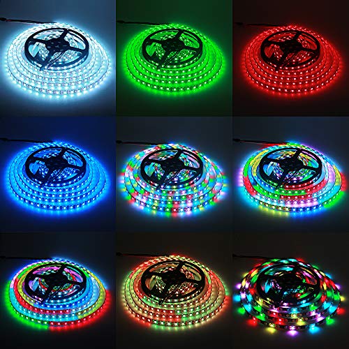 Tira LED WS2815 RGB 16.4FT 12V IP65 Impermeable miniatura 5