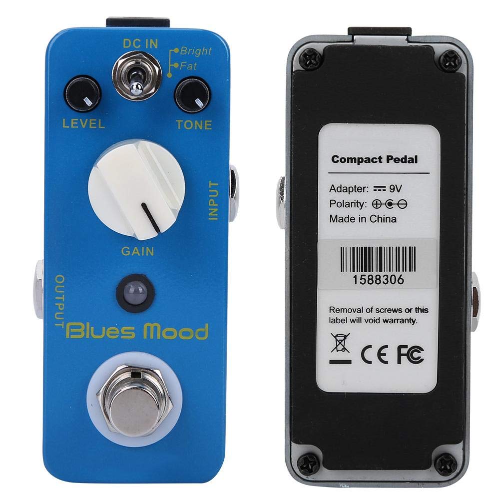 AMONIDA DC 9V Adapter Effektpedal Klares/Dickes Gitarrenpedal für Profis in der E-Gitarre