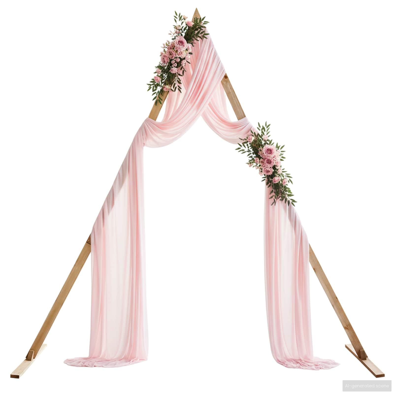 vidaXL Arco de Boda Marrón Claro 202 x 95 x 254 cm