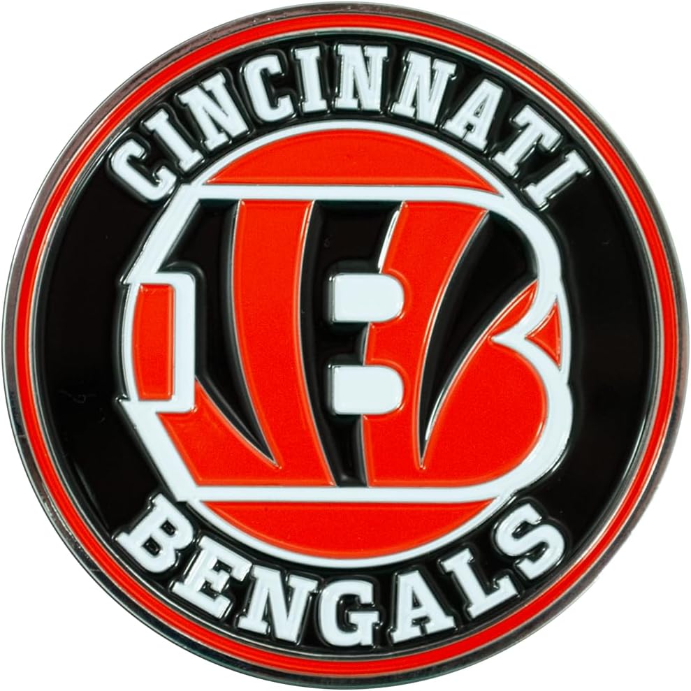 Cincinnati Bengals NFL Metal 3D Team Emblem by FANMATS – All Weather Decal for Indoor/Outdoor Use - Easy Peel & Stick Installation on Vehicle, Cooler, Locker, Tool Chest – Unique Gift for Football Fan