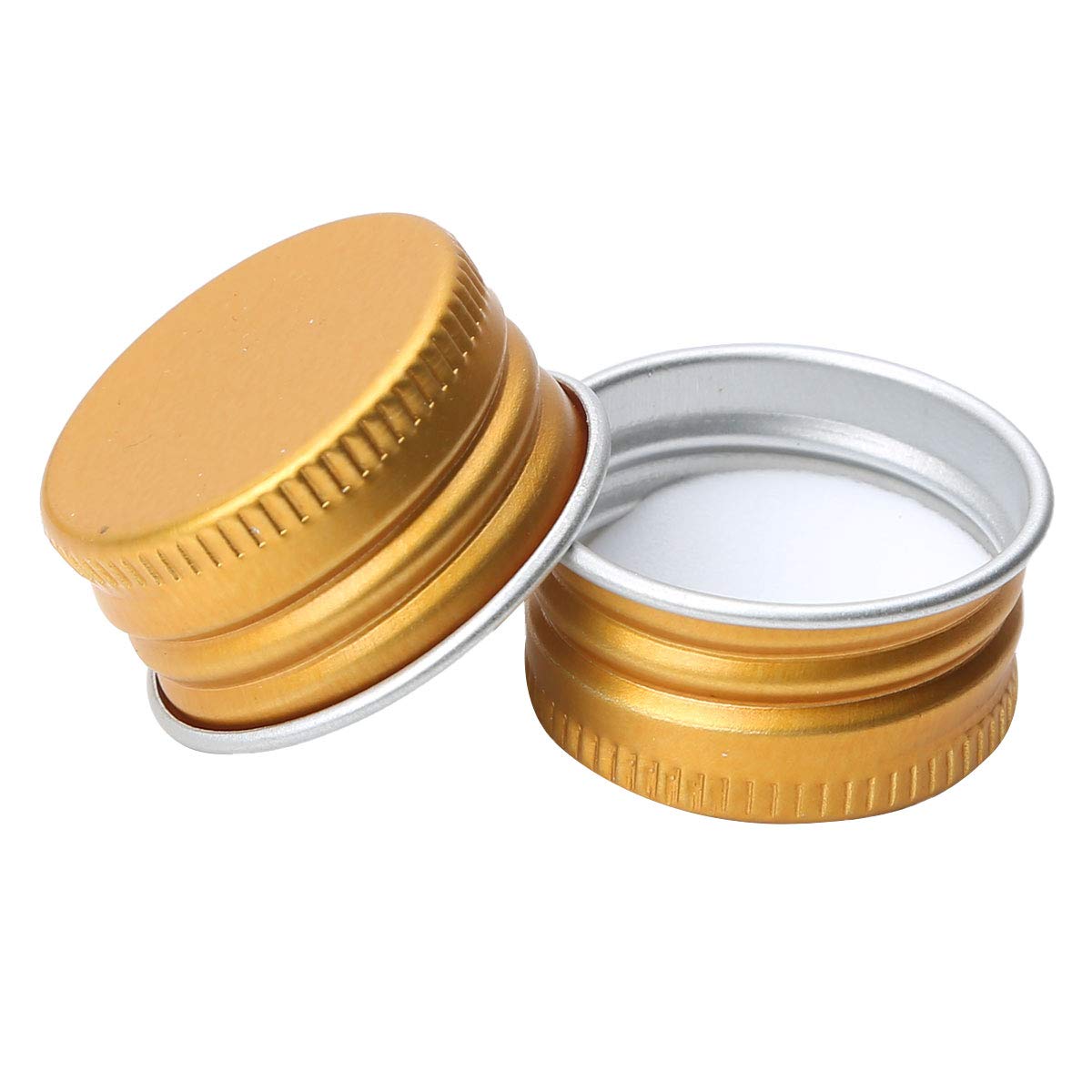 inhzoy 50er Set Schraubverschluss für Flaschen Ersatz Verschluss Deckel Drehverschluss Aluminium Flaschendeckel für Glasflaschen Gold 24mm Küche, Haushalt & Wohnen