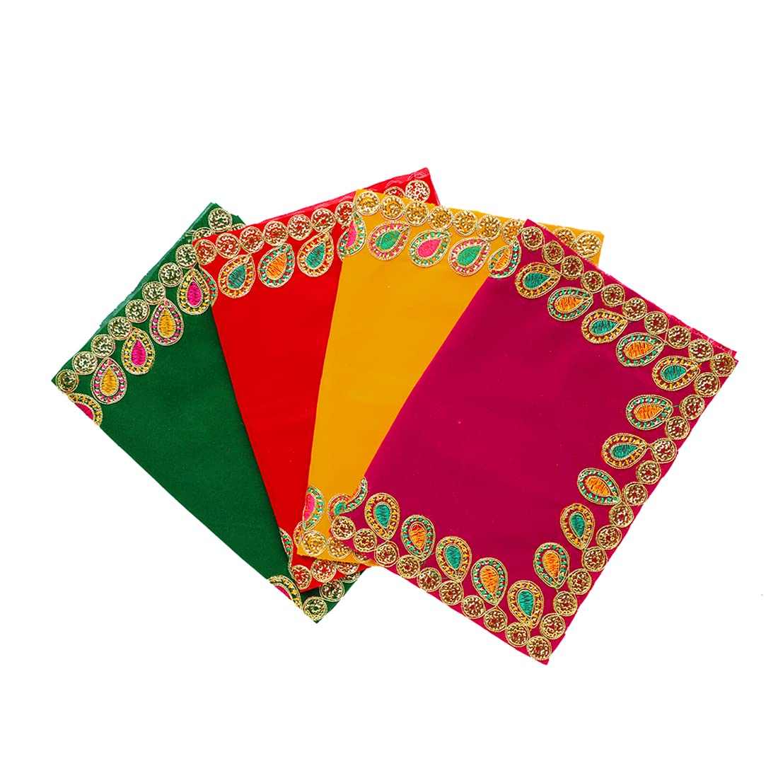 プージャ・ゴールド・黄色・緑・赤｜ファッション 