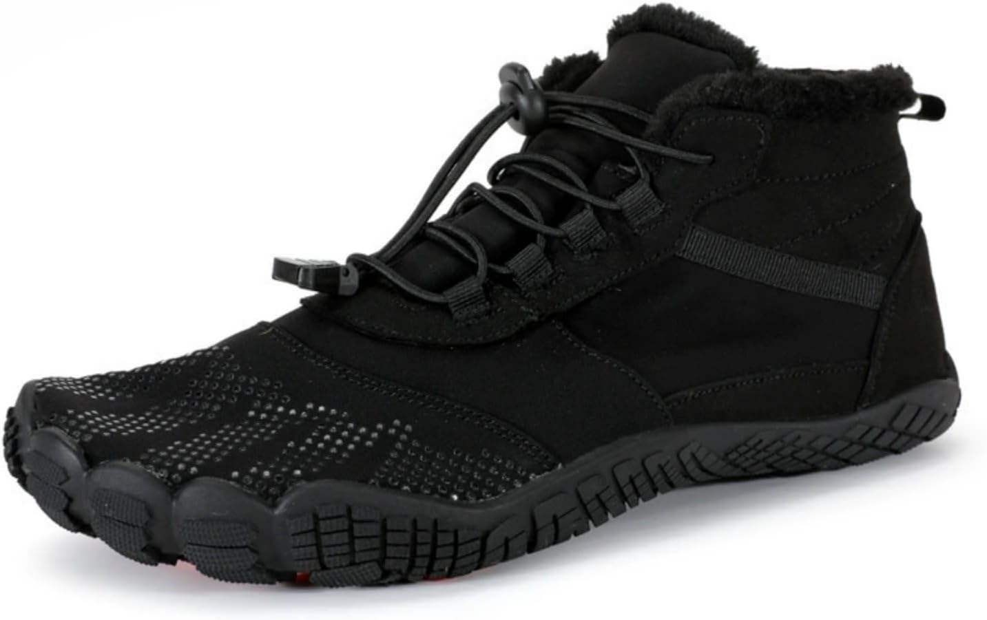 Barefoot Shoes for Men Winter Wide Toe Footwear Winter Snow Boots Plush Fleece Insulated Waterproof Outdoor Hiking Sneakers