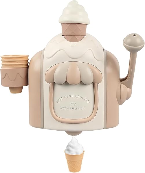 Bath Ice Cream Maker, Baths Machine for Bathtub, Sensory Creams Foam Bath Toy, for Boys Girls Preschoolers - 1
