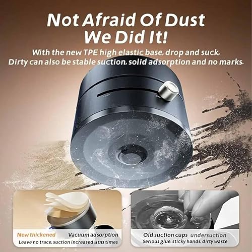 Miniatura 4 de Soporte magnético plegable portátil para teléfono celular, soporte de teléfono celular con succión al vacío ajustable de 360, soporte magnético de