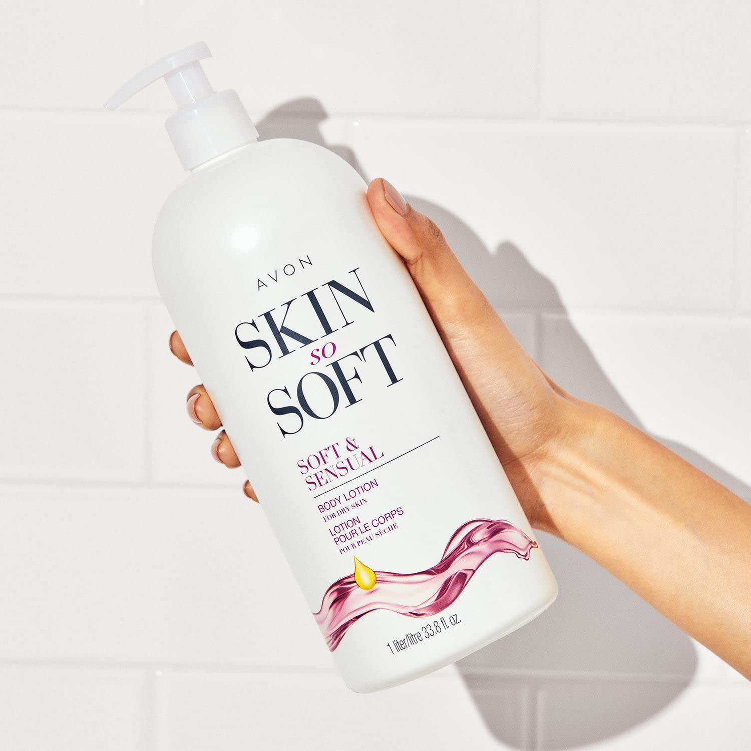 Avon skin so soft Soft & Sensual Body lotion for dry skin 33.8 fl.oz. lot 2 bottles