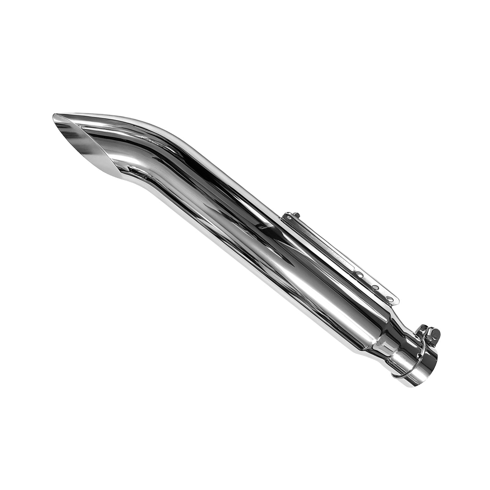 Tbest Motocyklowa Rura Wydechowa Stal Nierdzewna Regulowany Zacisk (SILVER)