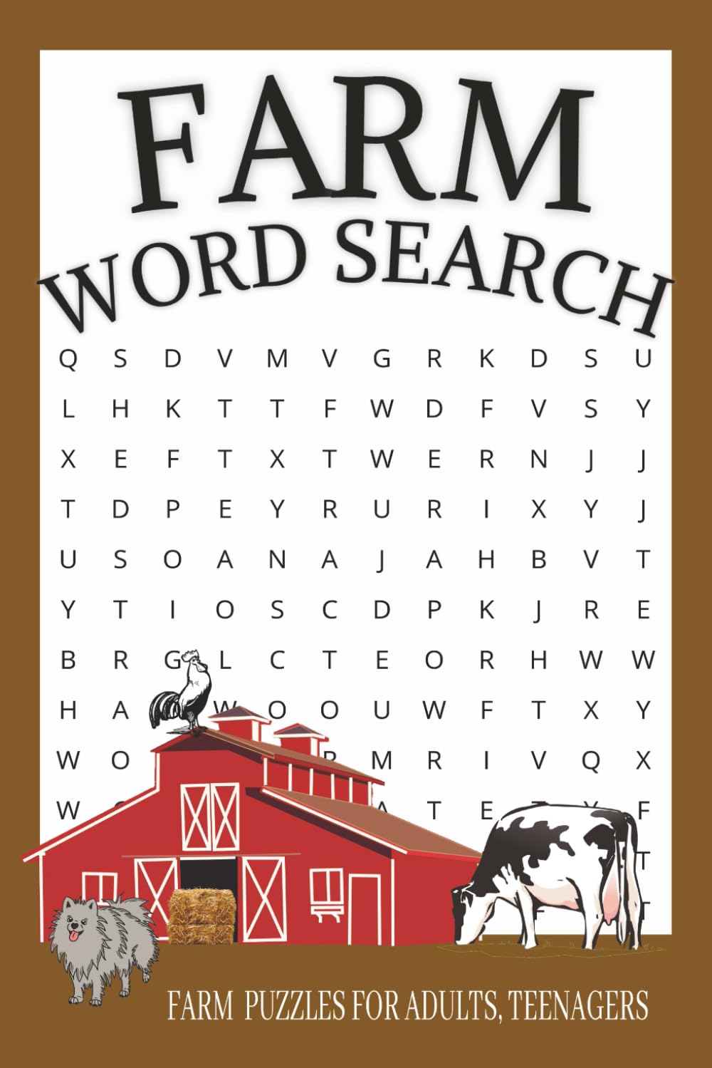 Farm Word Search Puzzle Book: Word Searches With Easy to read print about Farm, Barn, Tractor, crops and more | 6x9 inches, 110 pages | 50+ Puzzles … Gift for Vacations,Holidays and Free times