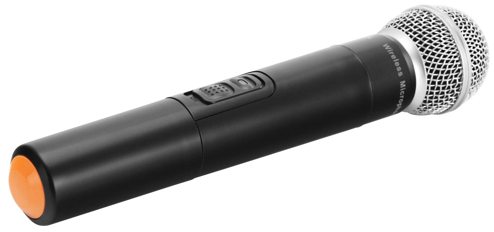 McGrey UHF-2V Dual Funk Mikrofon Set mit 50m Reichweite (Wireless Komplettset mit 2 x Handmikrofon, Betriebsdauer ca. 8 Stunden, 6,3mm Klinke Ausgang) schwarz