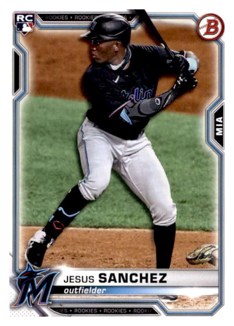 Amazon.com: 2021 Bowman #100 Jesus Sanchez Miami Marlins Rookie Baseball  Card : Collectibles & Fine Art