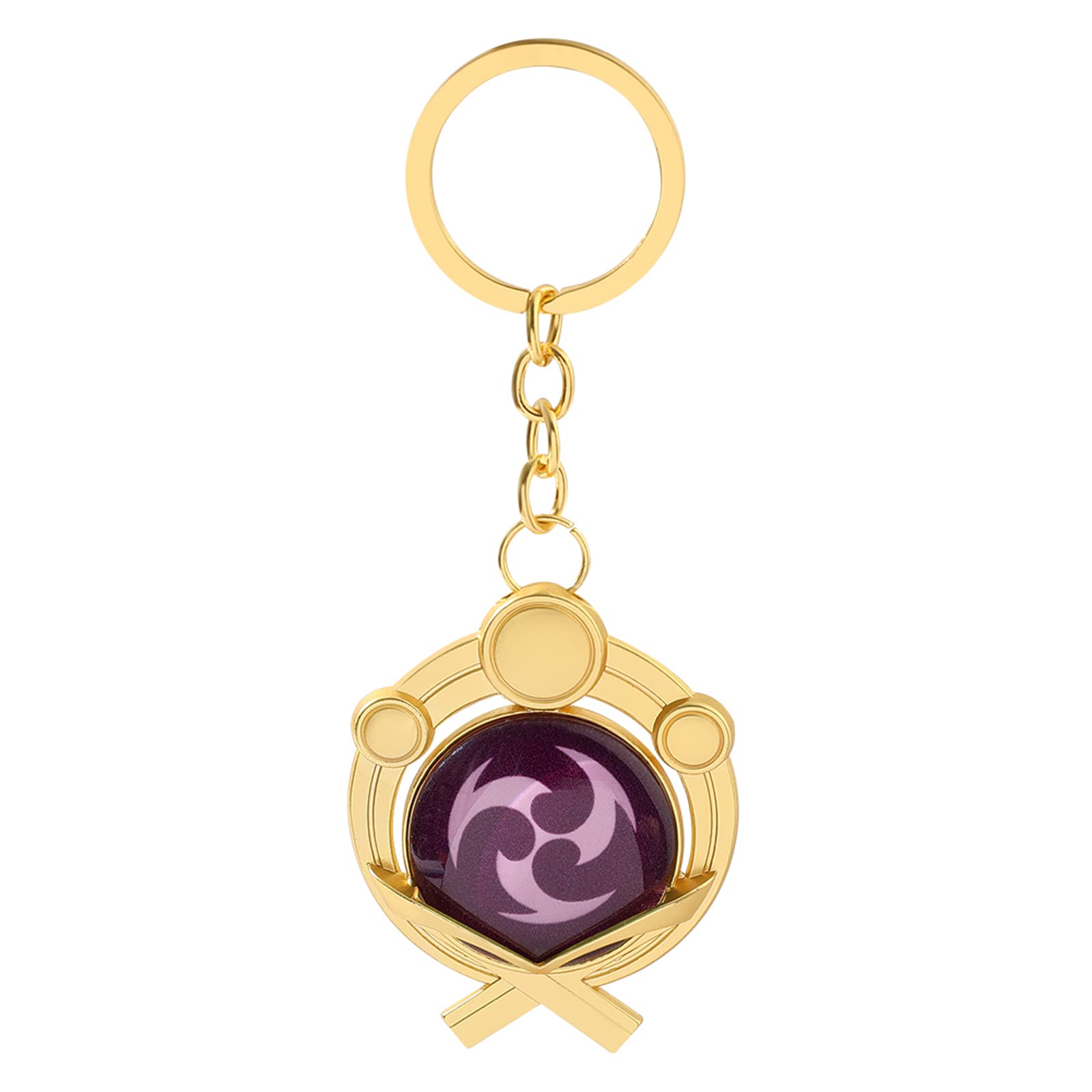 Genshin Impact Figure Vision Keychain - Game Project Luminous Pendant Keychain Cosplay Keyring Accessory