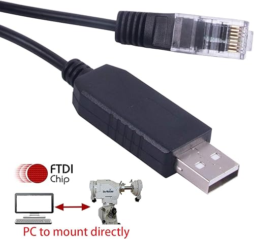 Miniatura 10 de Telescopios Cable de Control de Montaje Ecuatorial para Skywatcher HEQ5pro AZEQ5 AZEQ6 EQ6-R Soporte EQMOD ASCOM Configuración de software Manual