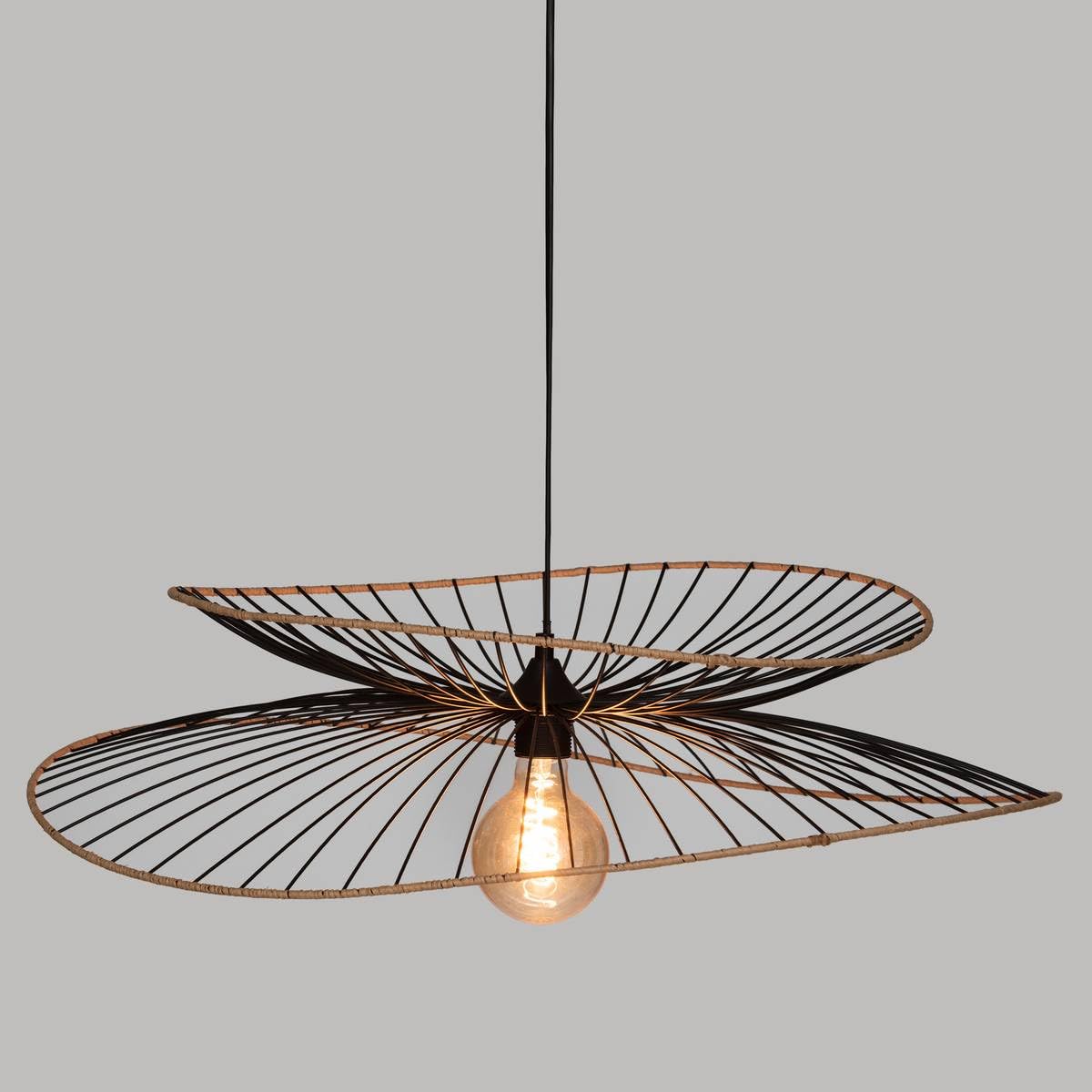 RTN ALARA Lampada a sospensione in metallo - 69,5 cm - Nera