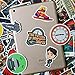 Back to The Future Sticker Pack of 50 Stickers - Film Stickers for Laptop, Funny Stickers for Laptops, Computers, Hydro Flasks, Water Bottles (Back to The Future)