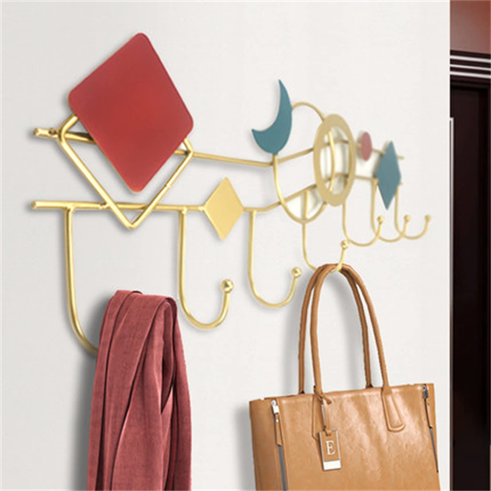 KNAX ウォールフック コートフック ホリゾンスタイル 4フック オーク Amazon.co.jp: ウォールフック 壁掛けフック 玄関フック 玄関