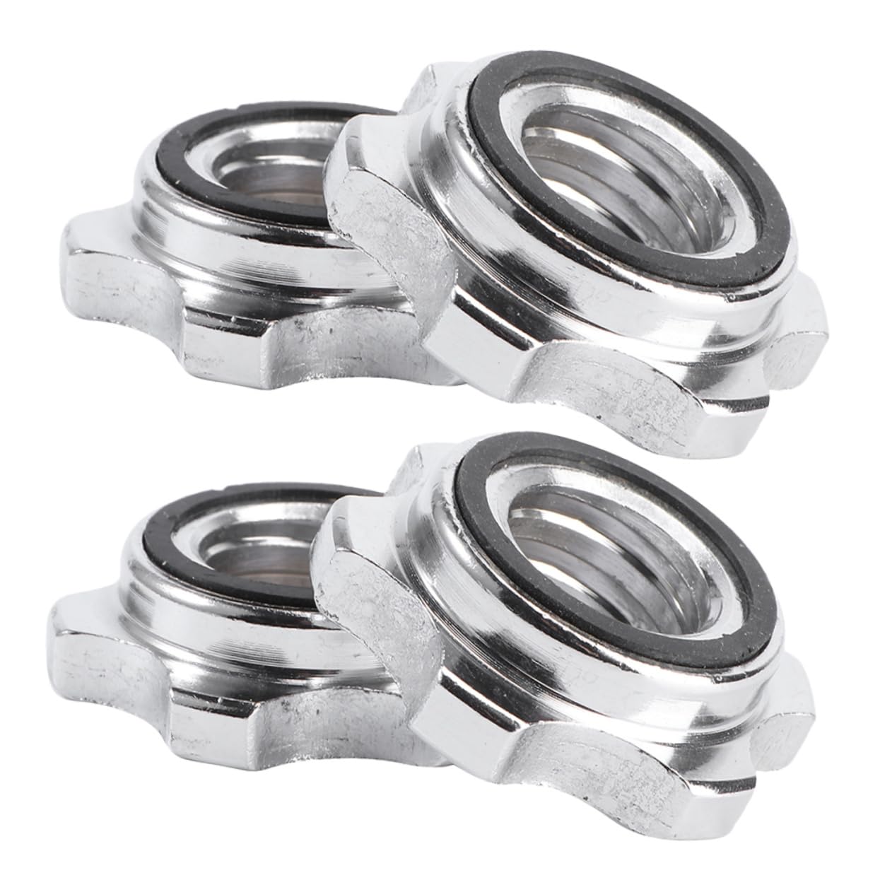 4piezas Tuercas Antideslizantes para Barra Tuerca De Seguridad para Entrenamiento Pesas Hebilla para Barra para Mancuernas