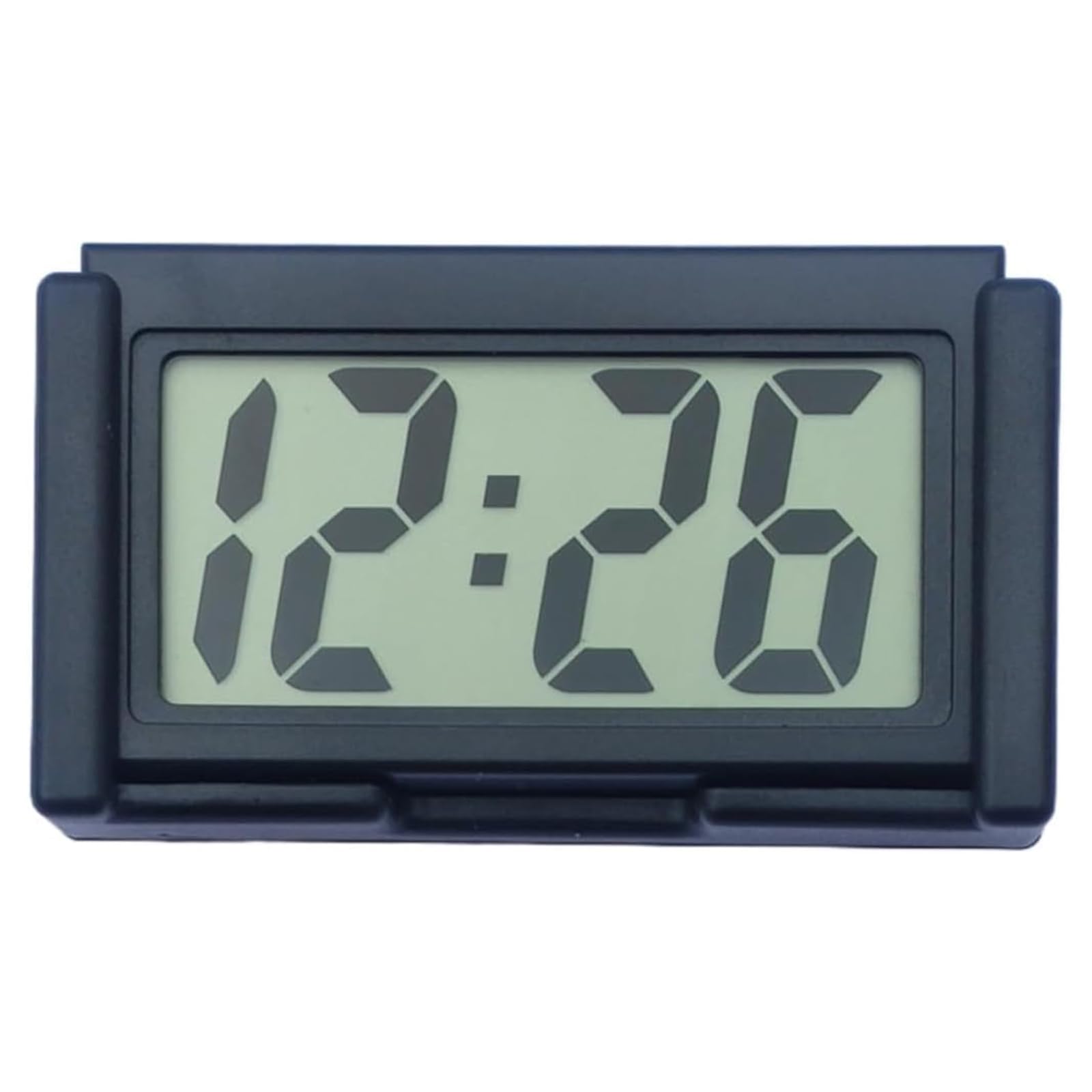 DFsucces 車 ミニデジタル時計 LEDディスプレイ 読みやすい 電子時計 自転車 バイクダッシュボード 車内用品 (ブラック)