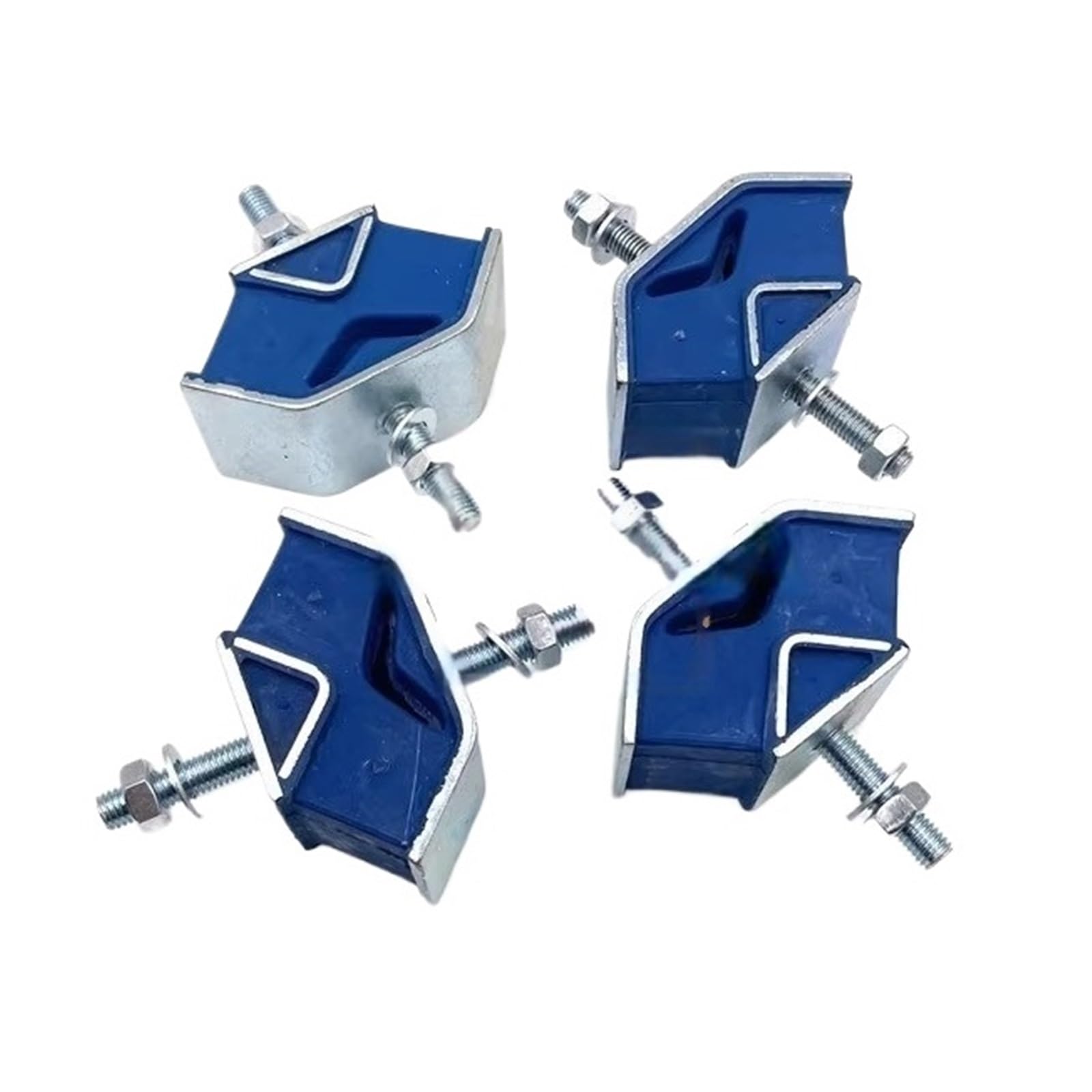 VKvmNYlxx SH60 Engine Foot Pads Shock-Absorbing Rubber Buffer Pads Excavator Parts(Blue)