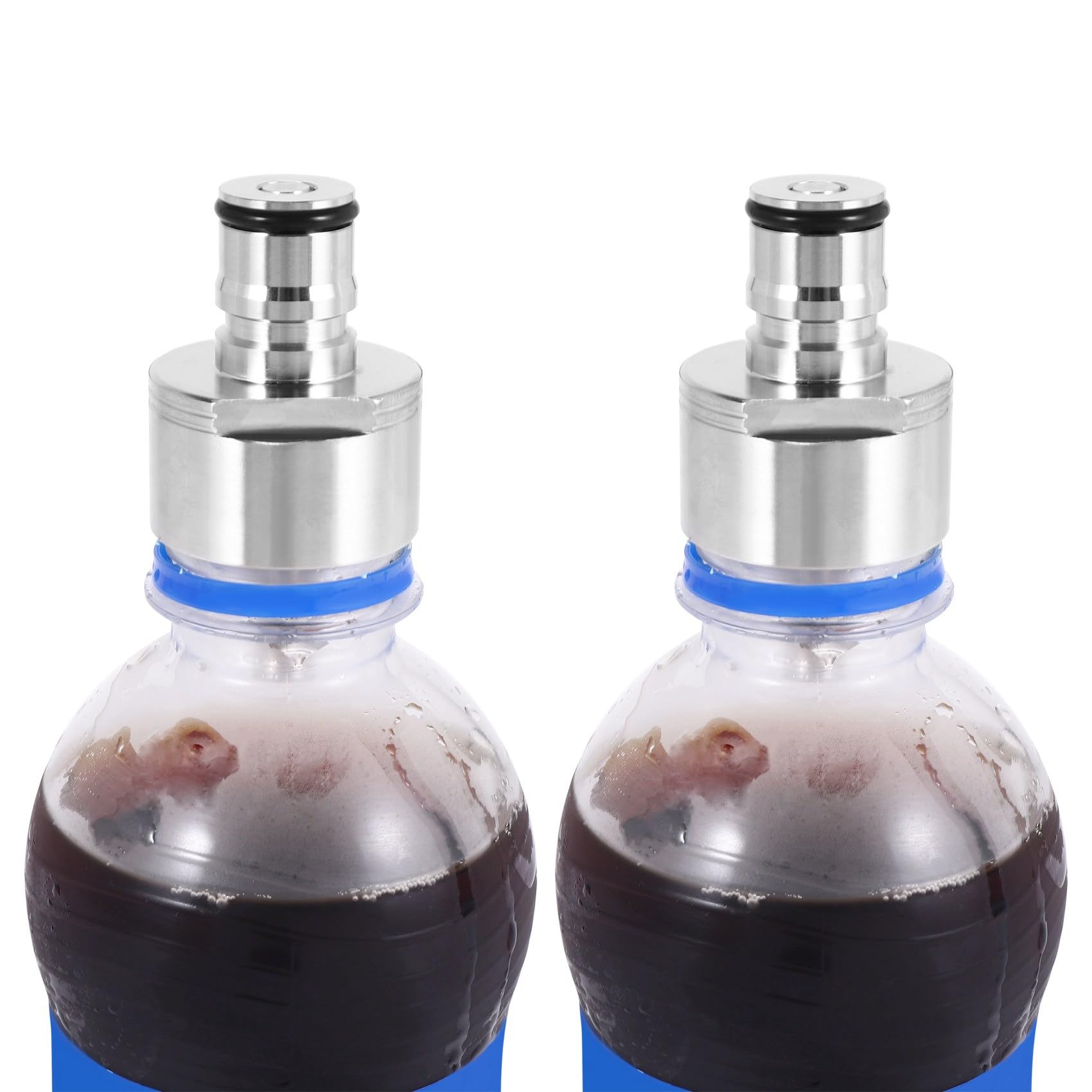 2 Pezzi/Saldatura 304 in Acciaio carbonation cap 5/16 Barb, Ball Lock, Fit Soft Drink Pet Bottiglie, Homebrew Kegging