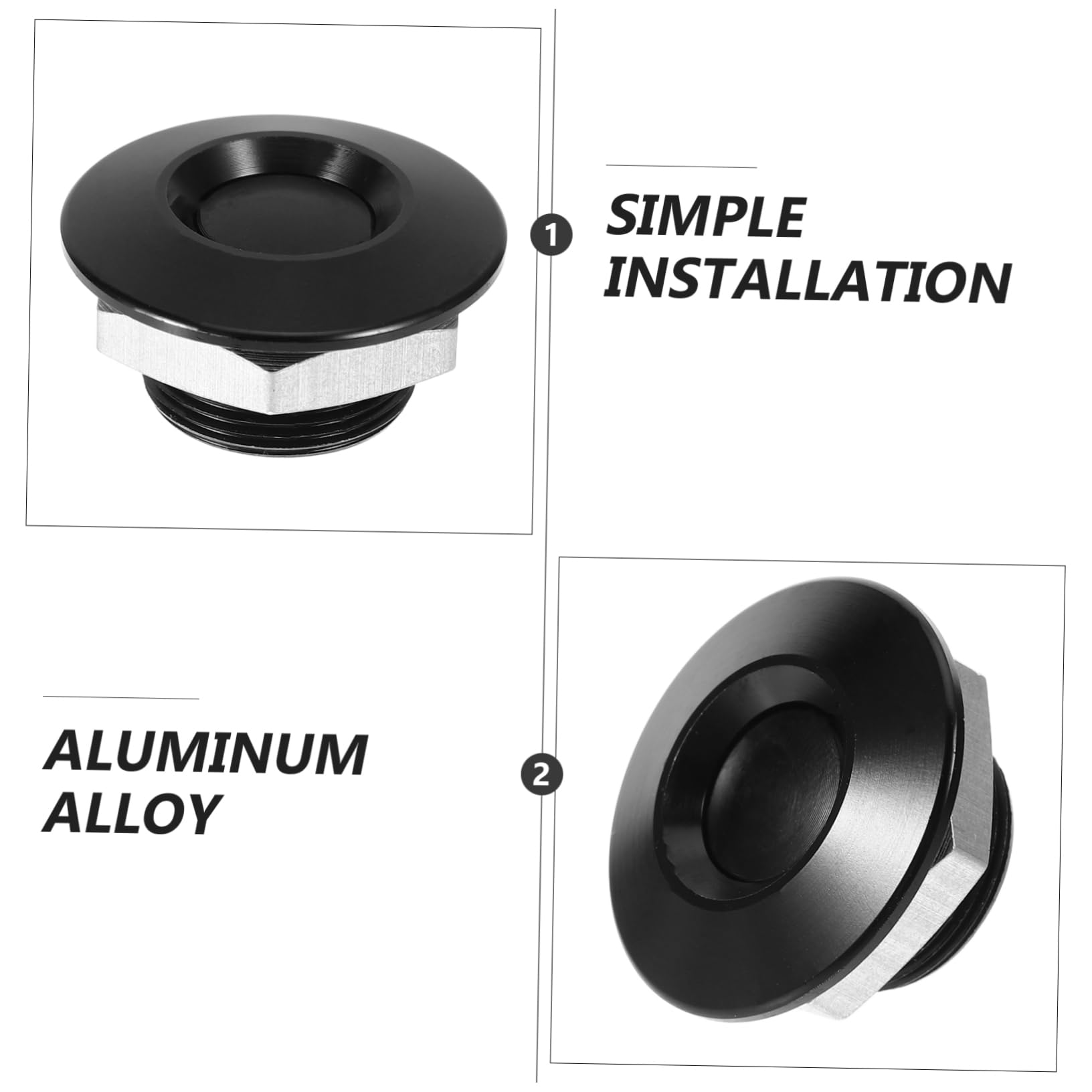 BRIGHTFUFU Quick Release Hood Pin Lock Durable Push Button Bumper Fasteners for Car Hoods Versatile Fit for Multiple Models Easy Installation Performance