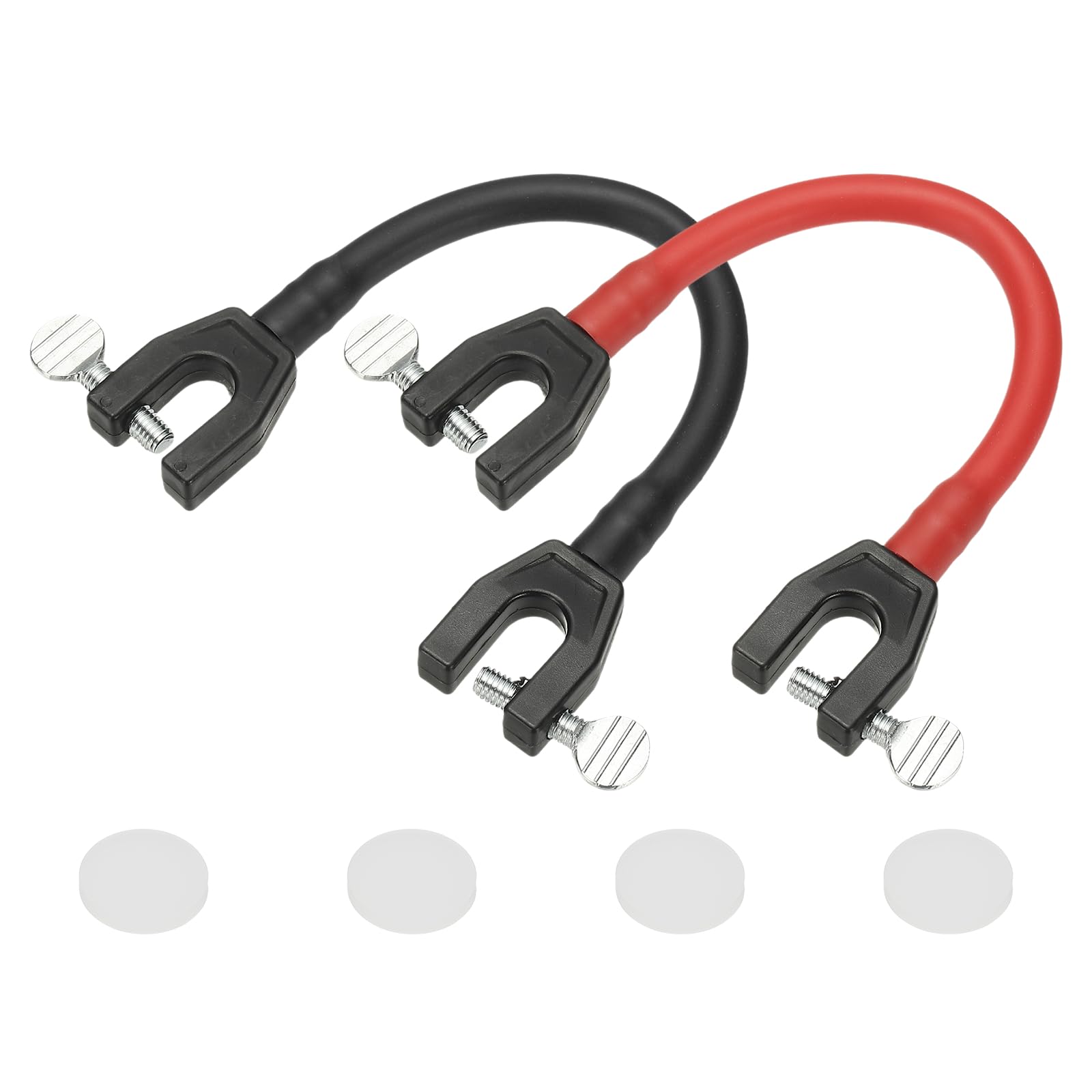 YELARXI Ski Tip Connector, Snowboard Clip Ski Training Aid Basic Turning Portable Durable Holder Skiing Accessories- Fitting for (Beginners Skiing Training/Speed Control) 2 Pcs & Black/Red
