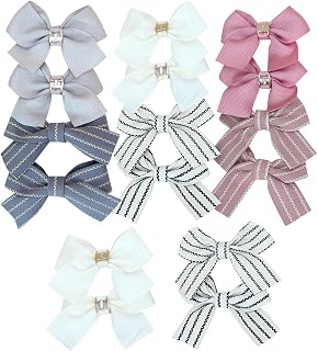 16 Pcs Dog Hair Bows with Clips Bowknot Pet Hair Clips Cute Puppy Hair Barrettes Small Dog Hairpins Pet Birthday Party Hair Clips for Cat Kitten Rabbit Grooming Accessories