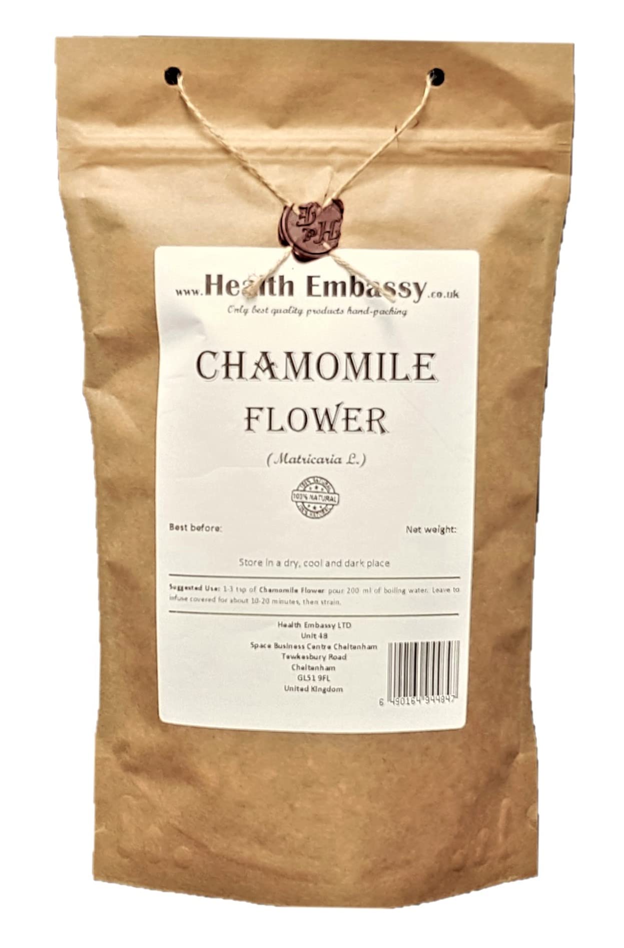 Health Embassy Fleur de Camomille Tisane | Matricaria L | Chamomile Flower (50g)