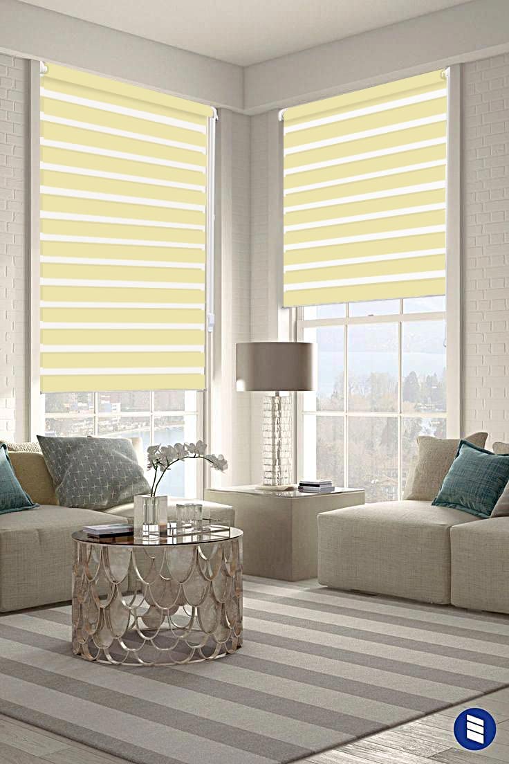 Eurohome - Doppia tenda avvolgibile Klemmfix senza fori, 55 cm x 130 cm (larghezza del tessuto: 51 cm) beige, trasparente e opaca, con supporti di serraggio per finestre e porte