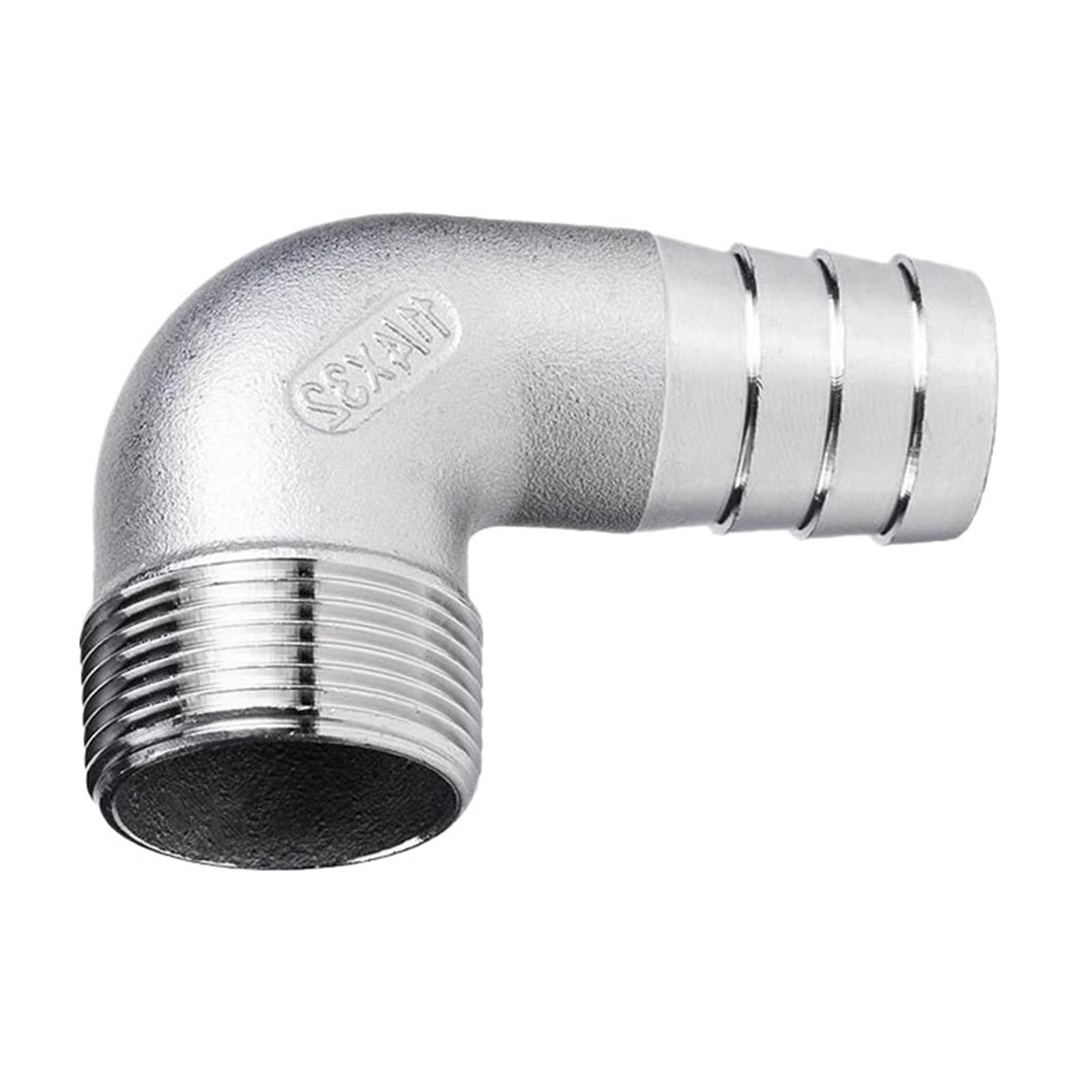 Wattsbvd Men's 1-1/2 2Pcs 304 Stainless Steel Pagoda Elbow /4" " 2" Bspt X 32Mm/40Mm/50Mm Hosetail Barb Connector Water Heating Accessories(40Mm,")