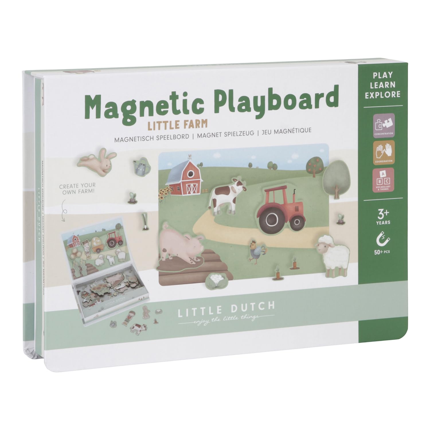Little Dutch 7159 Magnetic Play Box Farm - Little Farm