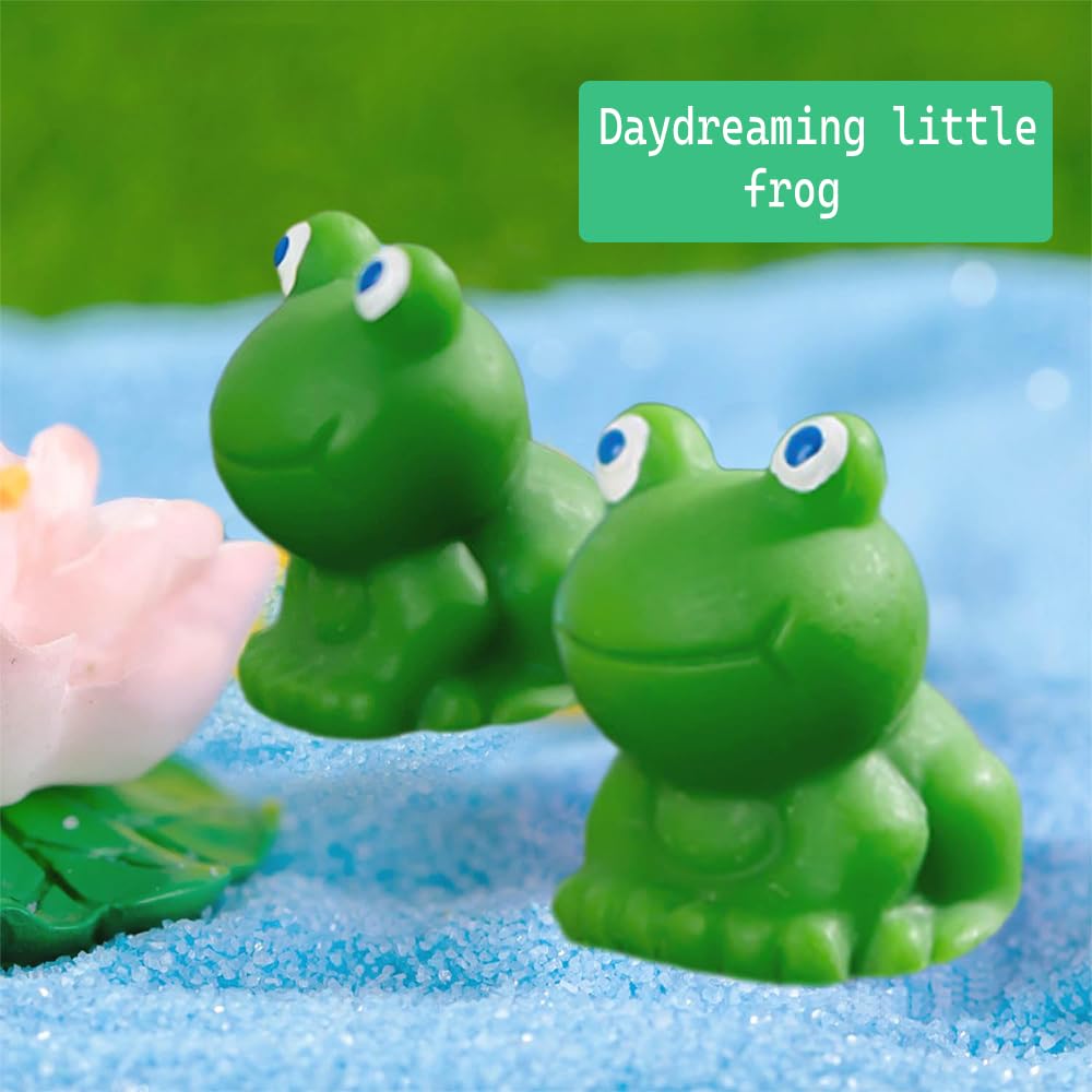 50 sztuk Mini żaby z żywicy, bajkowy ogród, miniaturowy mech, krajobraz, żaba, dekoracja ogrodowa, mini żaba, DIY, ozdoba, mini żywica, żaba, figurki, żaba, krajobraz, dekoracja, mikrożaby