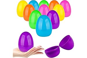 24 Pack Fillable Easter Eggs, 3.8" Large Hollow Plastic Easter Eggs for...
