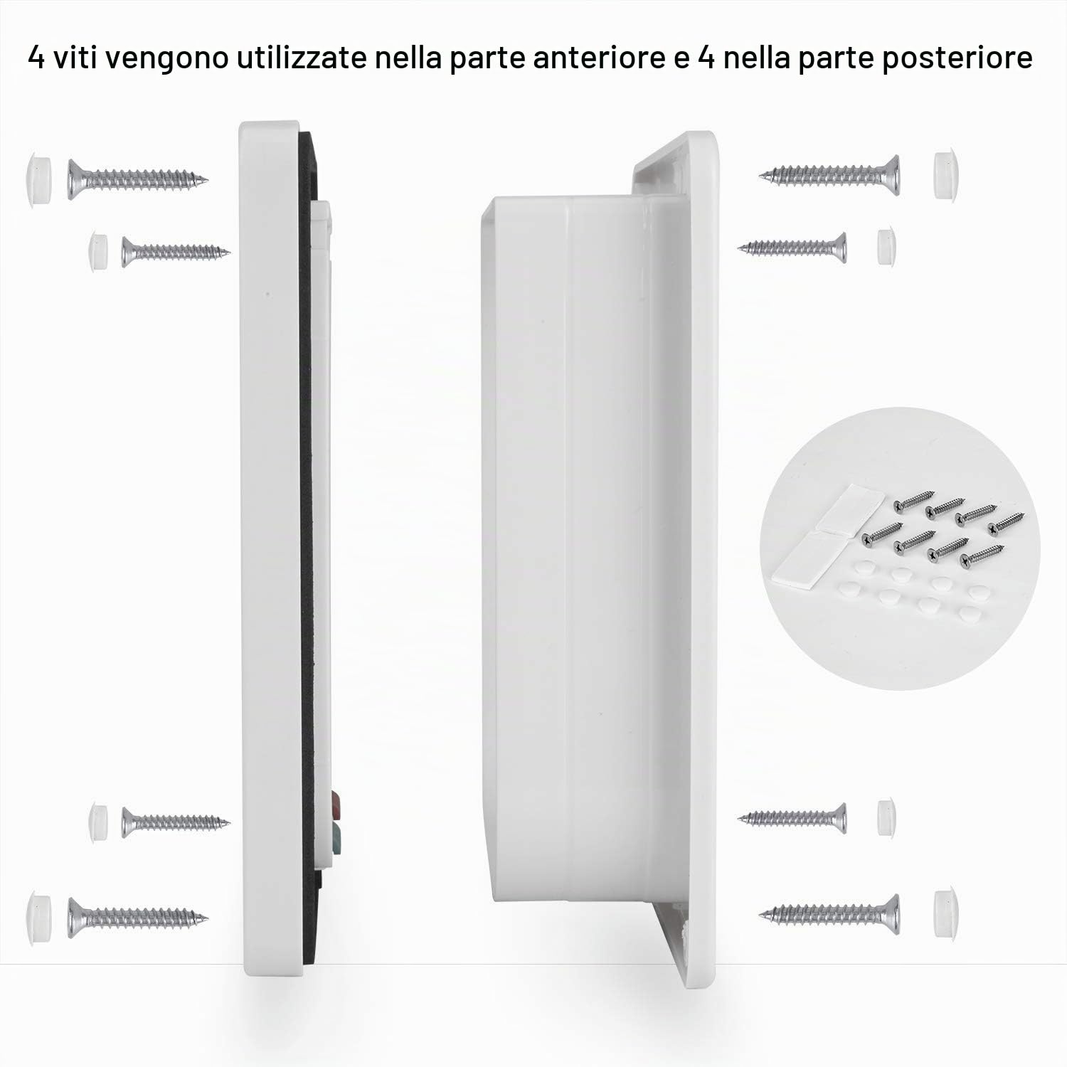 CEESC Grande gattino (dimensioni esterne 28 x 24,9 cm), chiusura a 4 vie per gatti e cani di piccola circonferenza <63 cm, facile da installare e utilizzare
