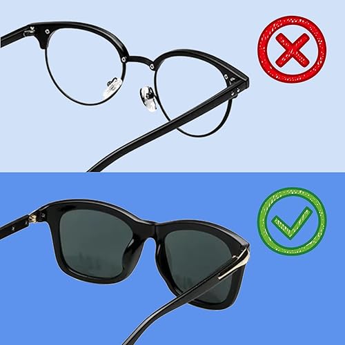 Miniatura 3 de 10 pares de piezas nasales y 5 pares de reposaorejas para gafas, almohadillas de cámara de aire, kit de reparación de almohadillas para la nariz