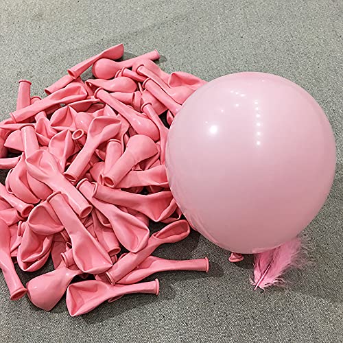 Image of 5 Inch Pastel Pink Balloons - 100 Pcs Mini Macaron Pink Latex Balloons for Birthday, Wedding, Baby Shower Parties