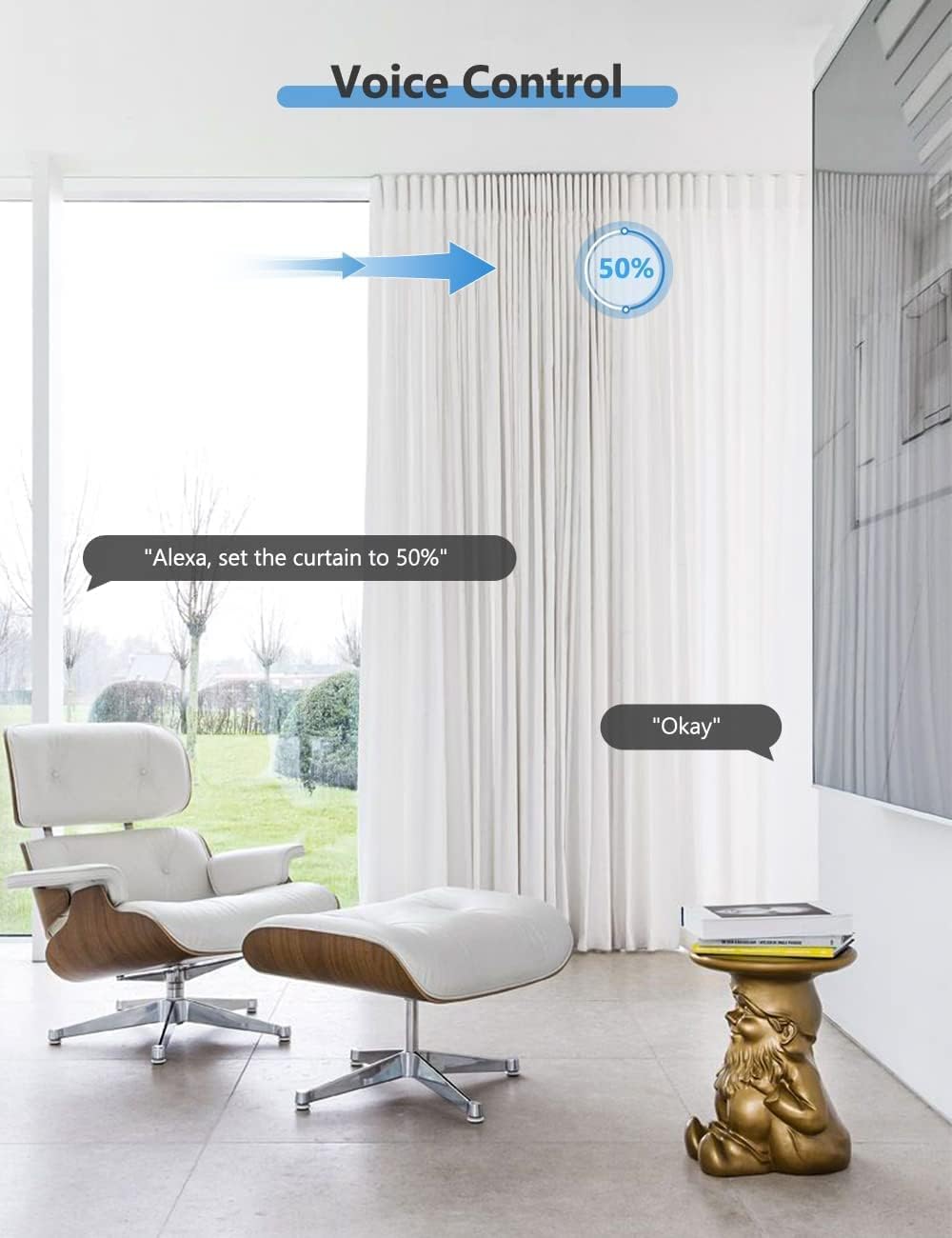 Interruttore Tapparelle WiFi con Telecomando RF, Modulo Interruttore Wifi per Tapparelle Elettriche, Compatibile con Alexa e Google Home, 600W Con Funzione Percentuale (4)